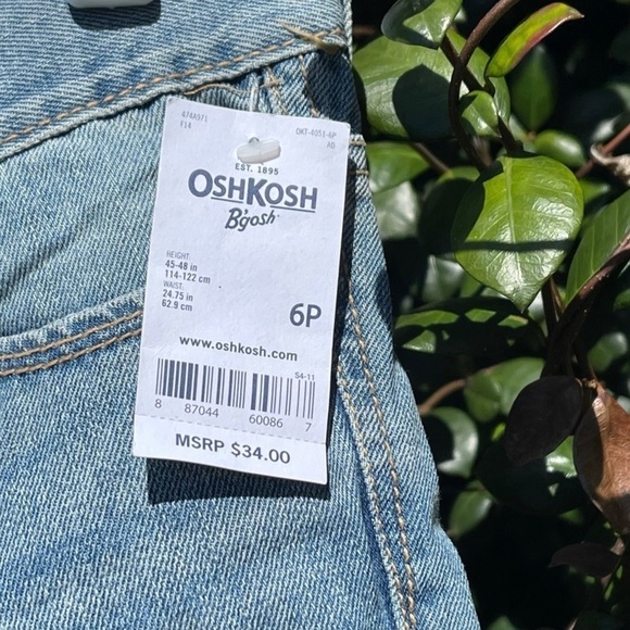 OshKosh BâGosh Girlâs Faded Bootcut Denim Jeans - Picture 8 of 9